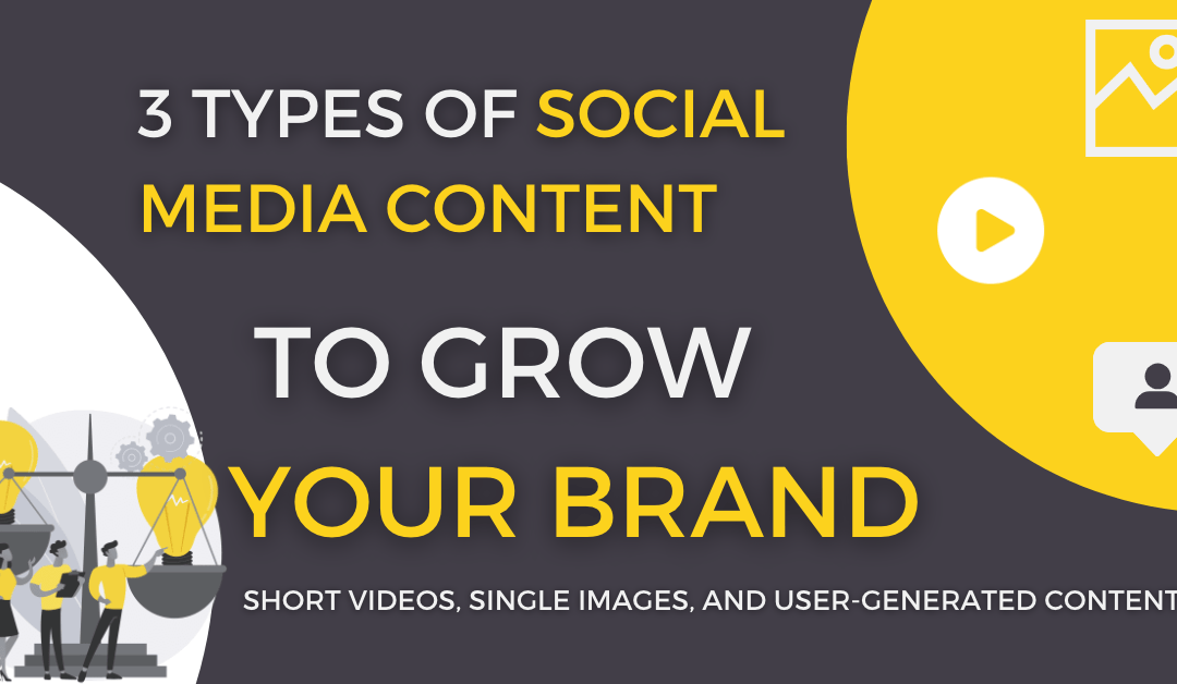 3 Types of Social Media Content to Grow Your Brand